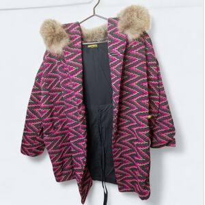 Macrame Bohemia Jacket With Fur